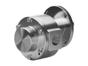 Stainless steel gear pump for chemically resistant oils
