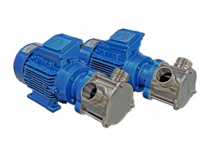 Industrial impeller pump with integrated drive