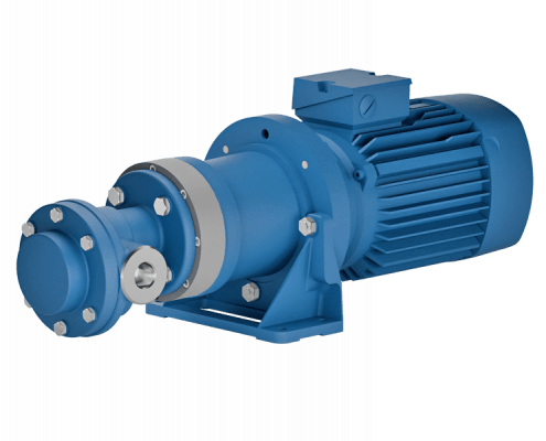 Gear pump with magnetic coupling