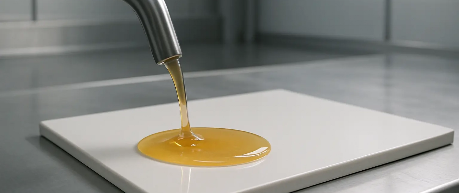Example of a viscous liquid as a medium in industrial pump applications