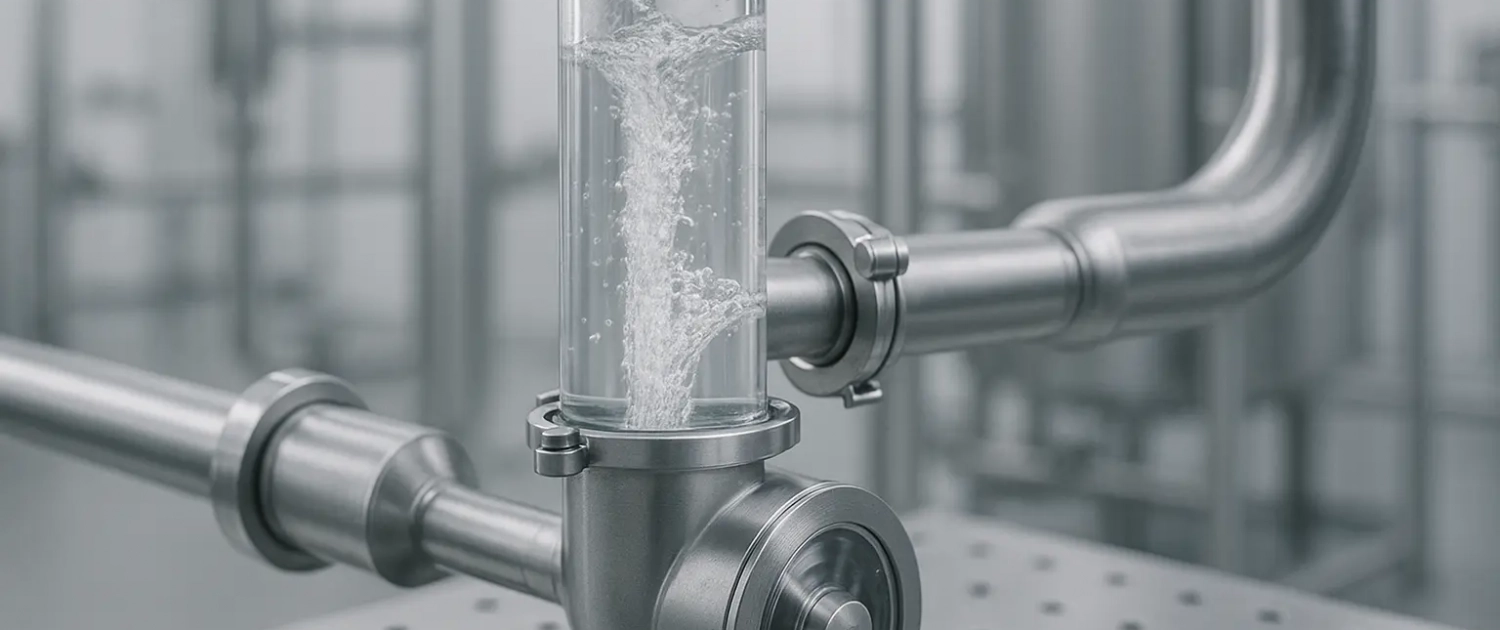 Illustration of an industrial pumping process as an example of technical pump applications